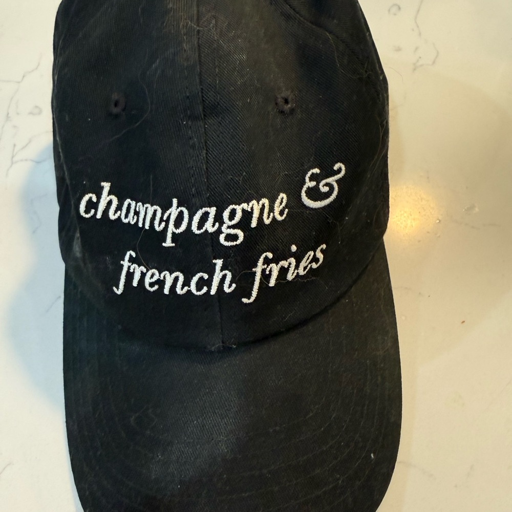 Black Embroidered Women's Cap